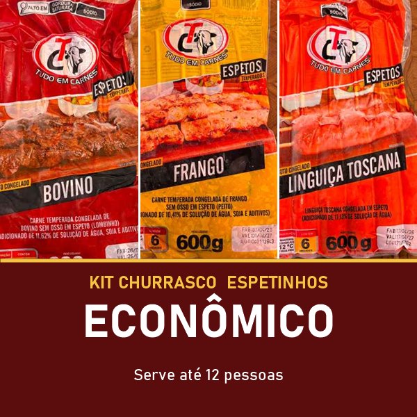KIT ESPETINHOS ECONÔMICO